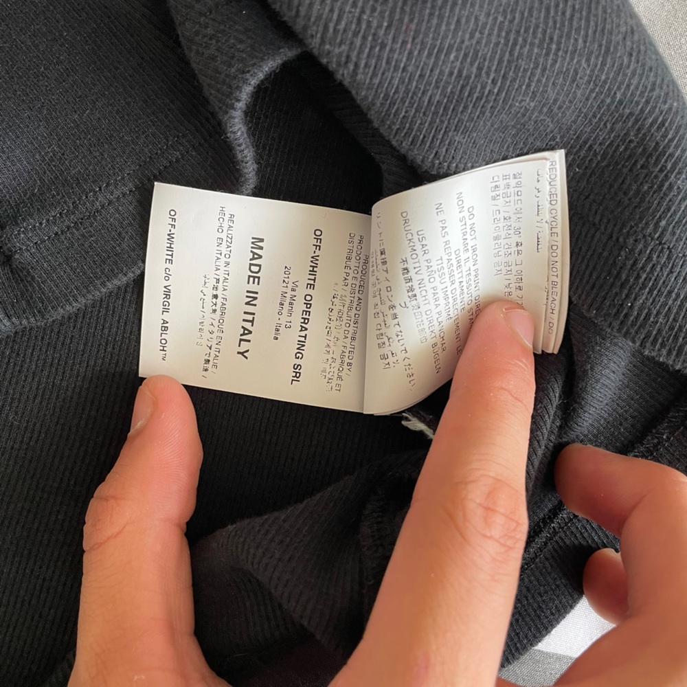 Off-White Off Stamp Ribbed Basic Tee - image 5